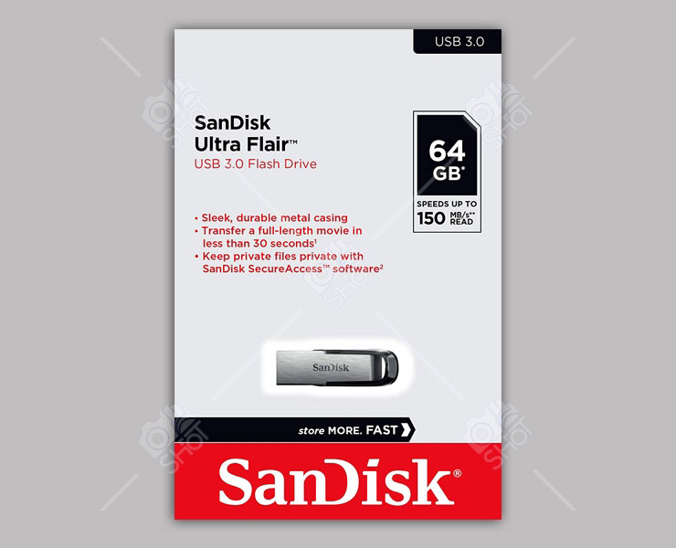 فلش 64 گیگ برند SanDisk USB 3.0